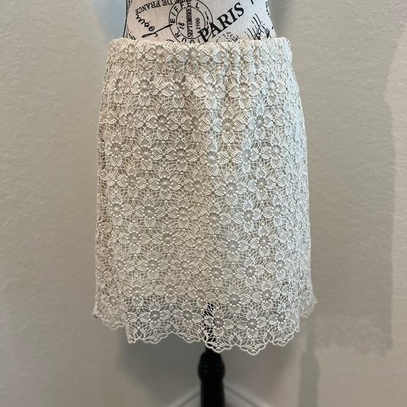 H&M Dresses & Skirts - H&M Lace Crochet Floral Print Mini Skirt